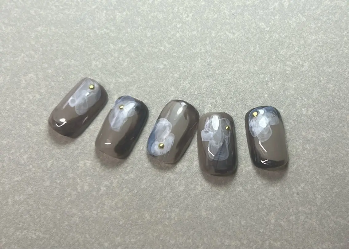 ネイル ニュアンスネイル ハンドネイル amo_nail 岡山市南区自宅ネイルのネイルデザイン