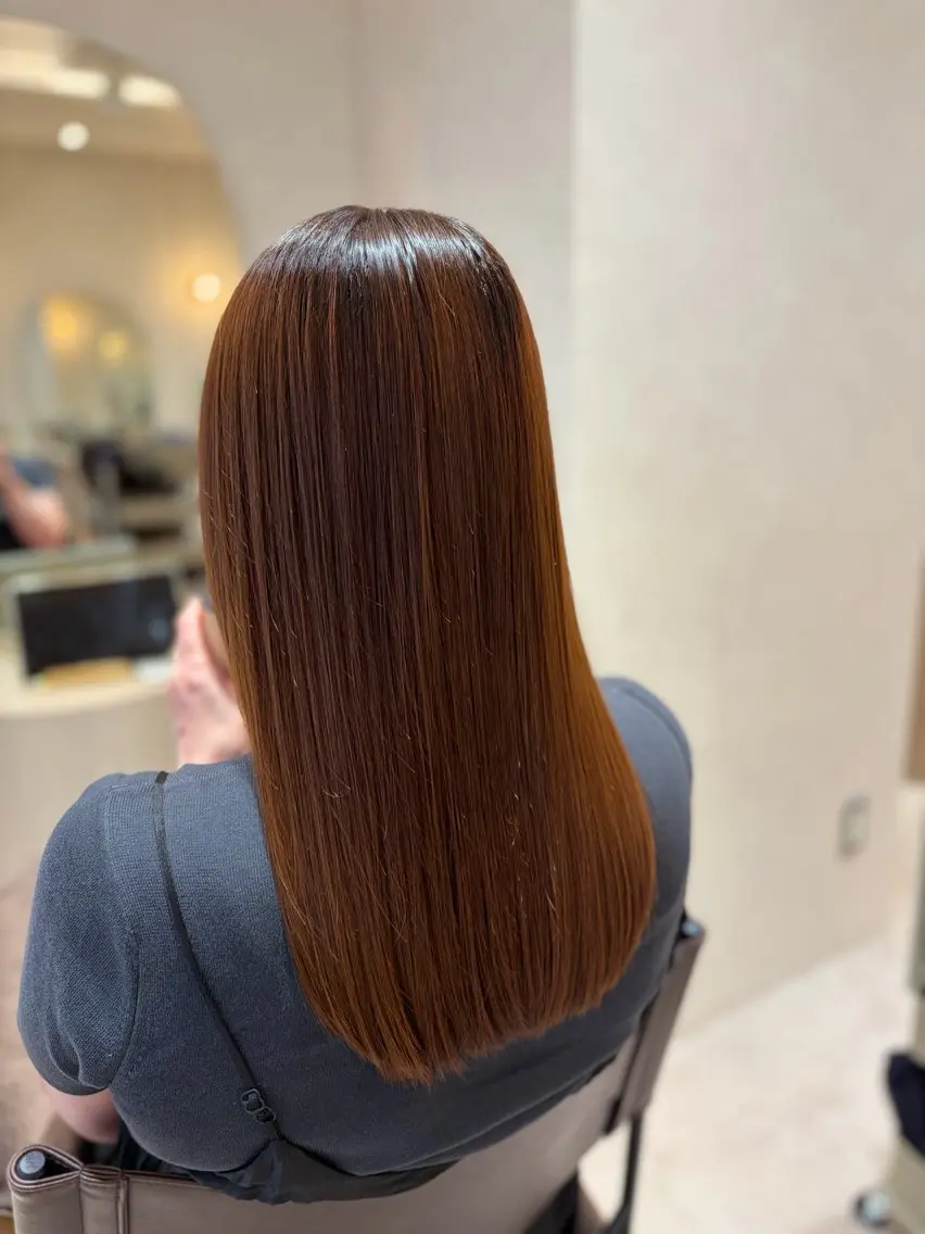 ロング カラー 菅原 渚のヘアスタイル