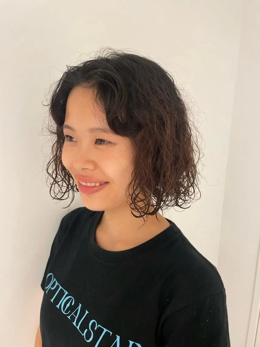 ショート カット パーマ 🌀パーマモデル 募集中/大谷りな🌀のヘアスタイル