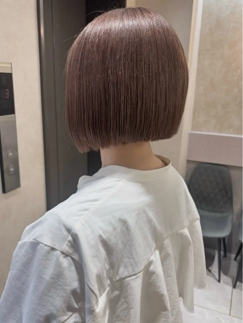 ショート カラー ボブ カット GiseL 博多筑紫口店のヘアスタイル