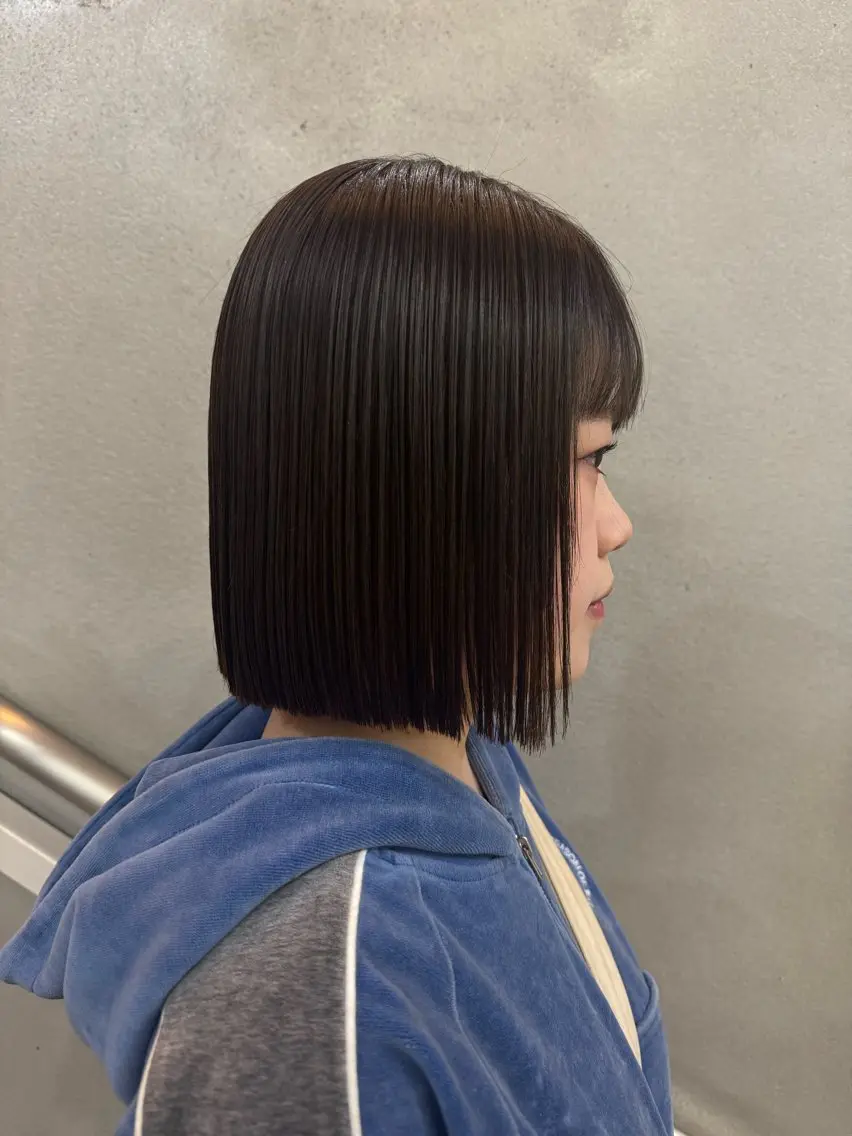 ショート ボブ カット 縮毛矯正 透明感カラー/ボブ/ yuukaのヘアスタイル