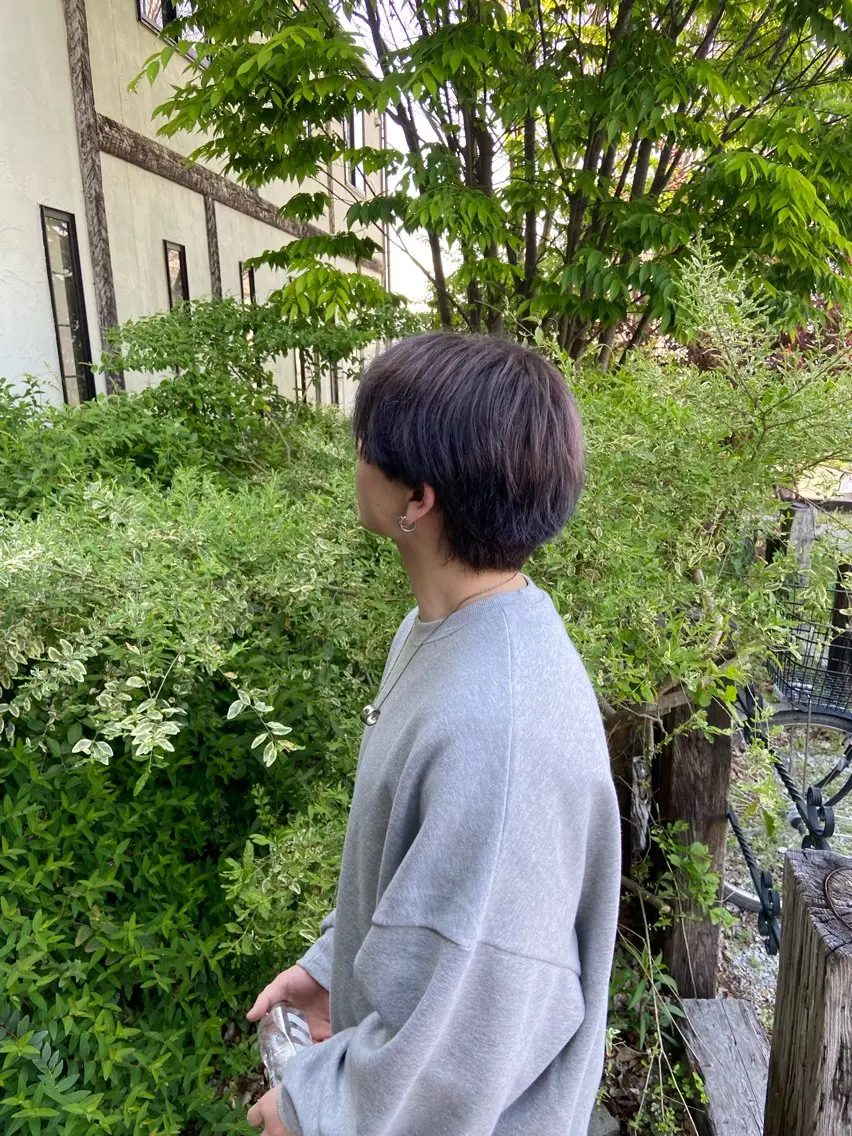 ショート カラー ヘアカラー トリートメント ルプラボウ 沖  大雅のヘアスタイル