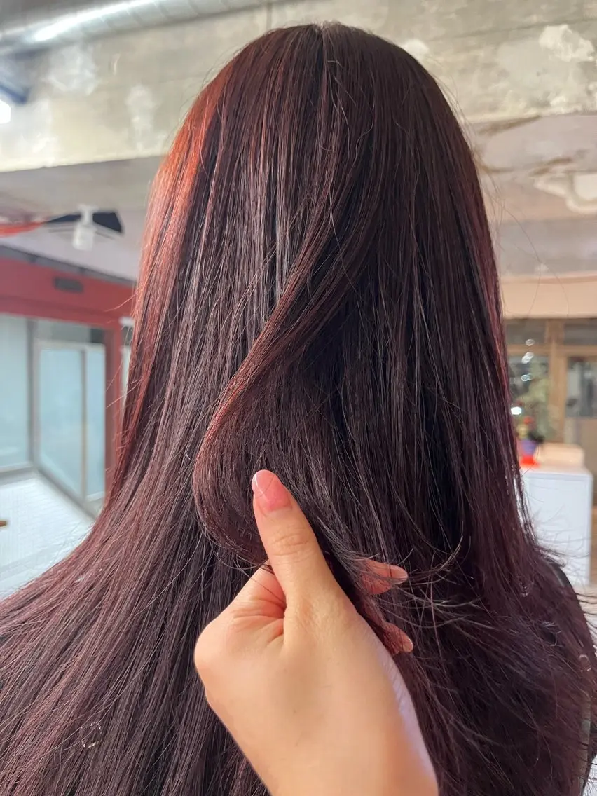 ロング ブリーチモデル/ モカのヘアスタイル