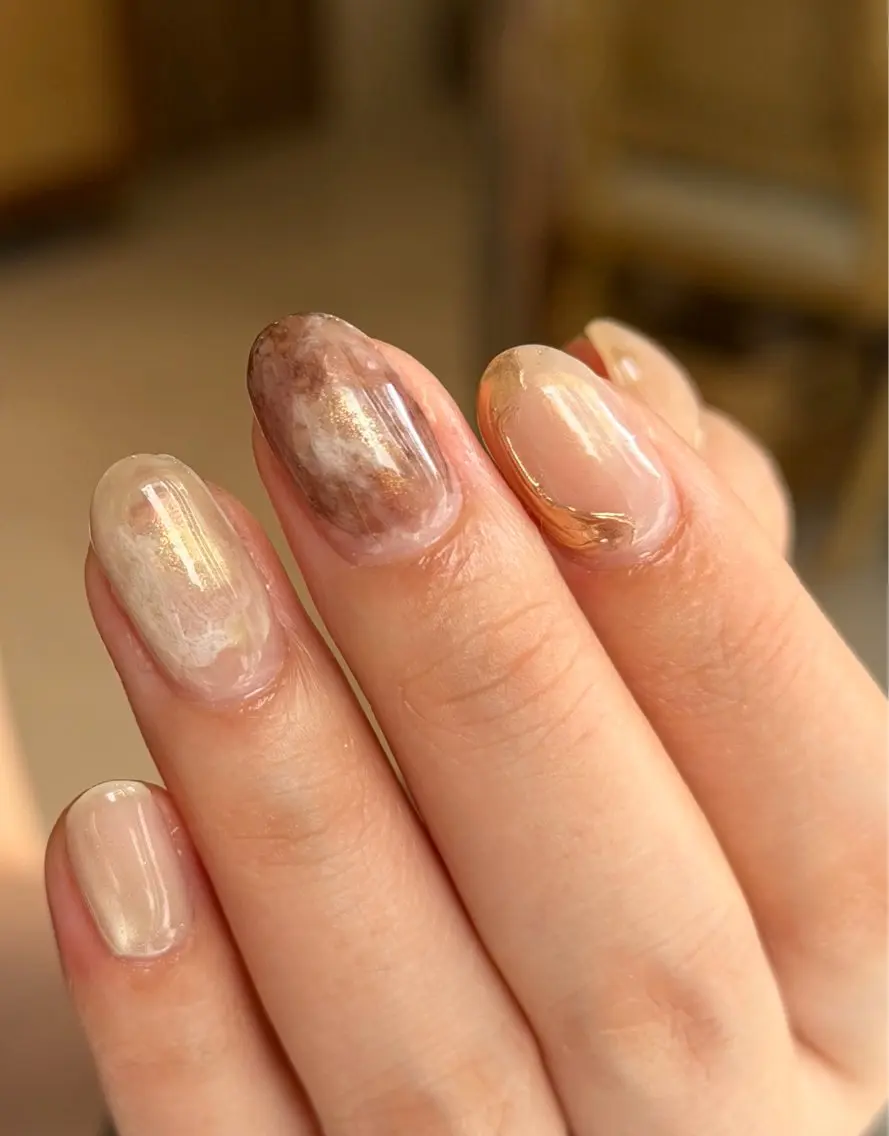 ネイル ニュアンスネイル フットネイル nail salon linoのネイルデザイン