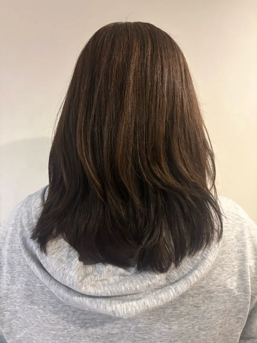 ミディアム 扇 空のヘアスタイル