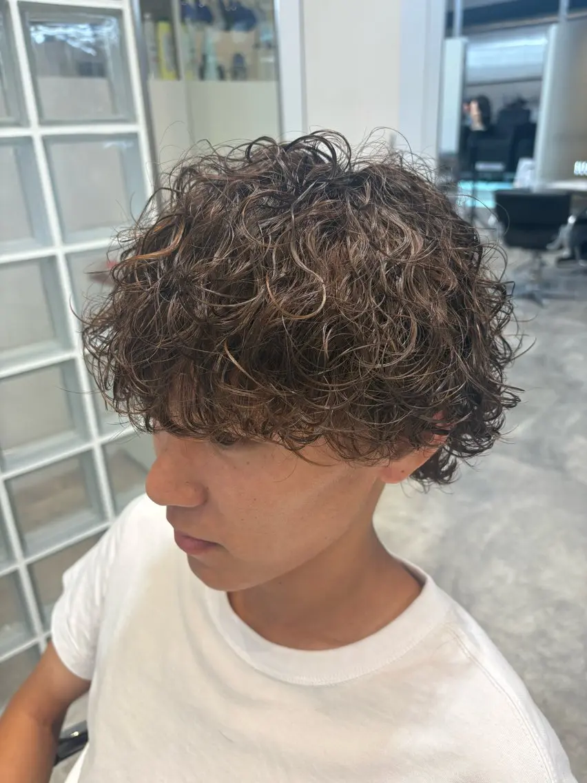 カラー パーマ メンズ カット ヘアカラー パーマ fifth 武正 琉生のヘアスタイル