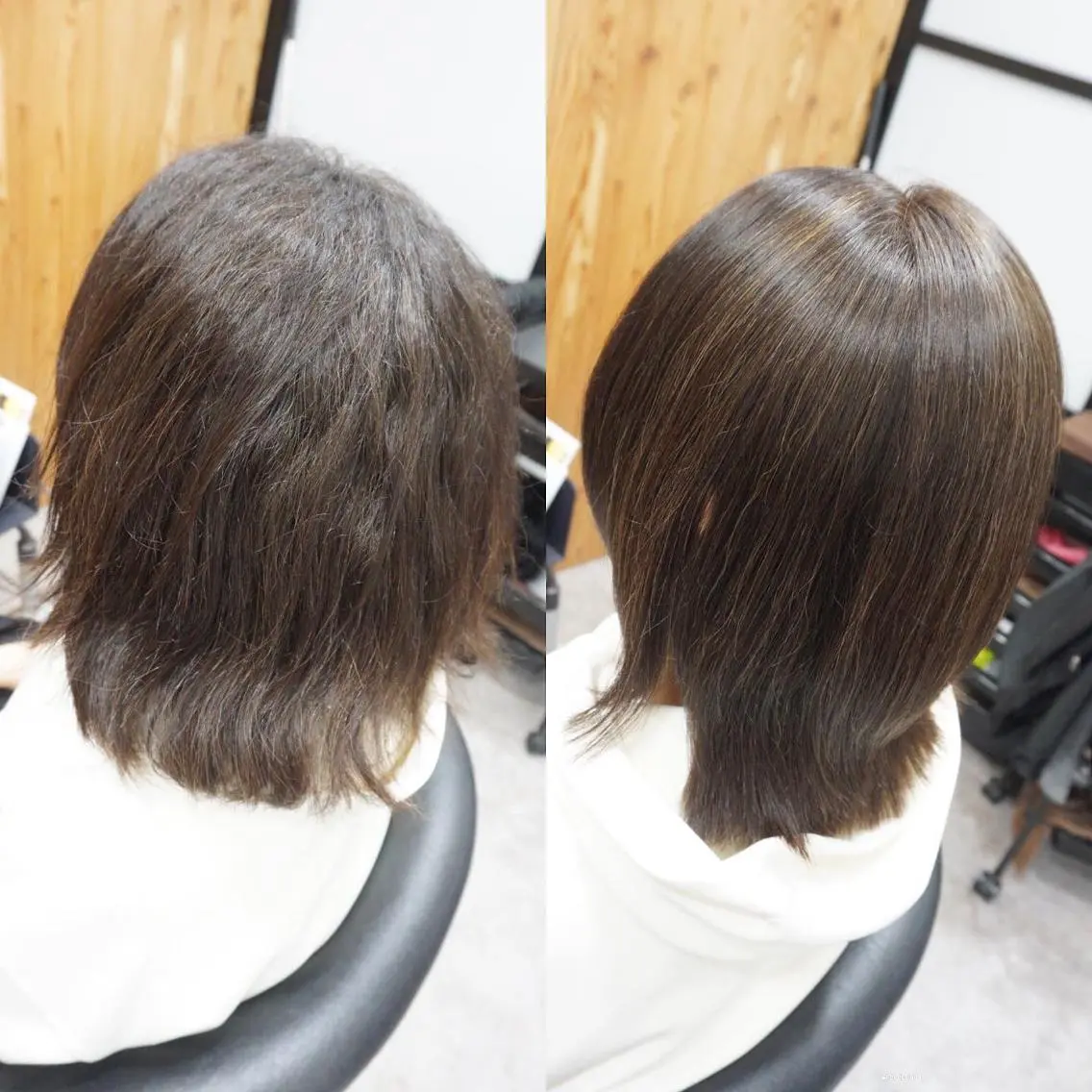 ミディアム 髪質改善 縮毛矯正 hair teria ryu 大塚のヘアスタイル