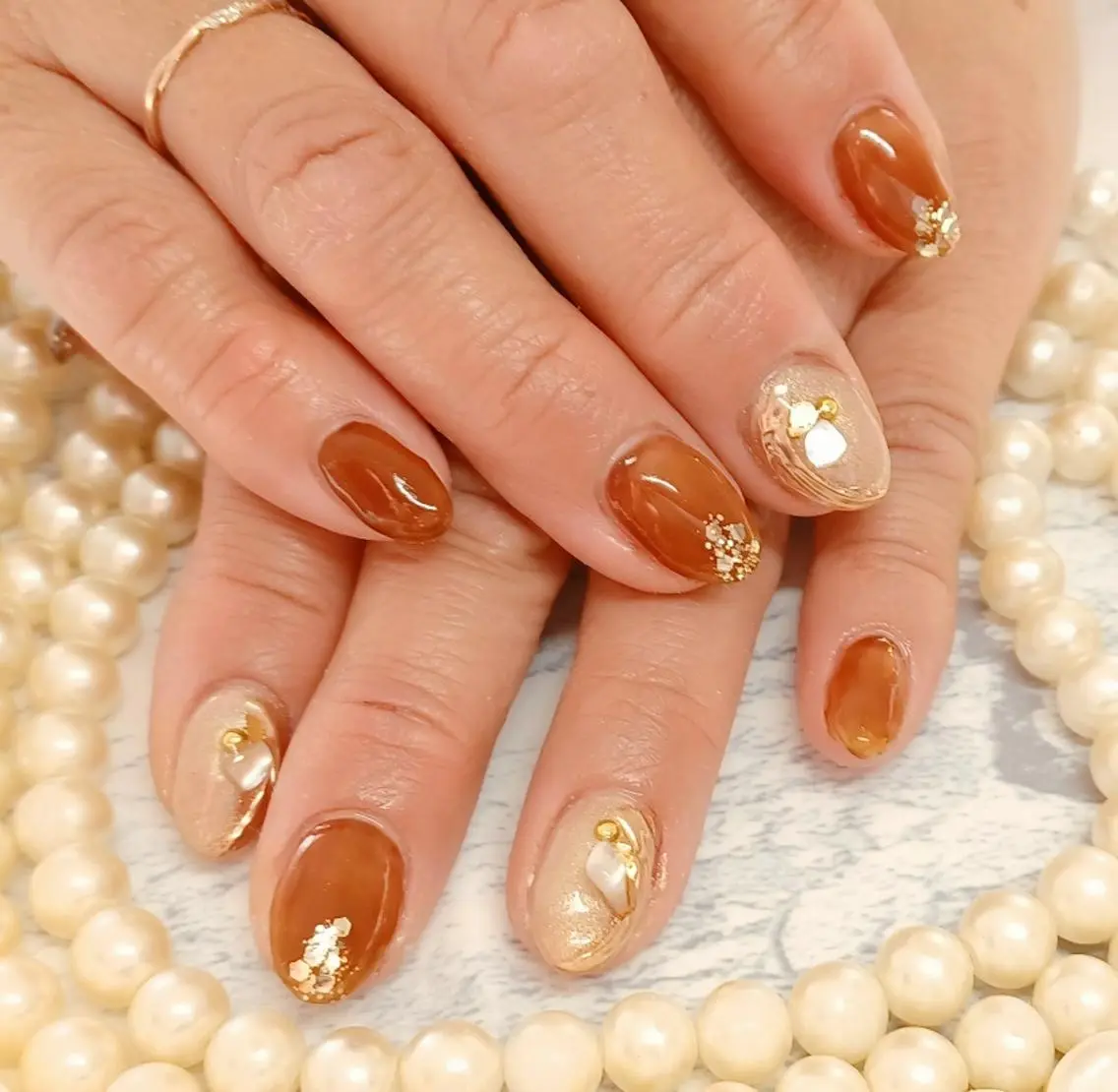 ネイル ブラウン Micky nail chikushinoのその他イメージ