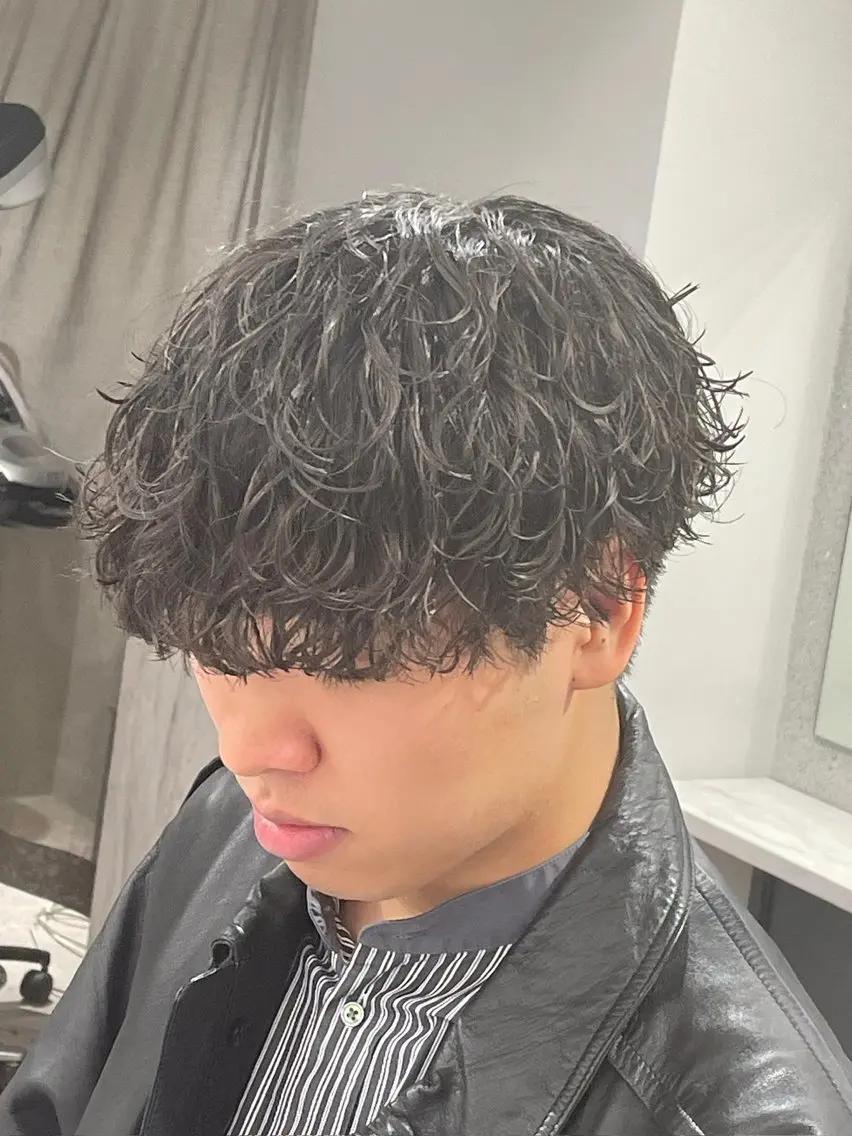 パーマ メンズ 京都河原町 メンズパーマ助川龍哉のヘアスタイル