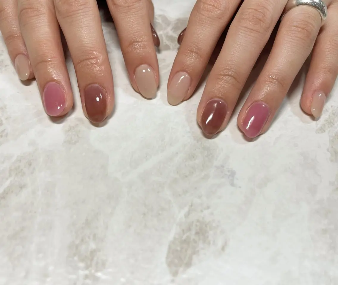 ネイル フットネイル ニュアンスネイル シンプルネイル 春ネイル 夏ネイル nail fufla ♡yamane♡のネイルデザイン