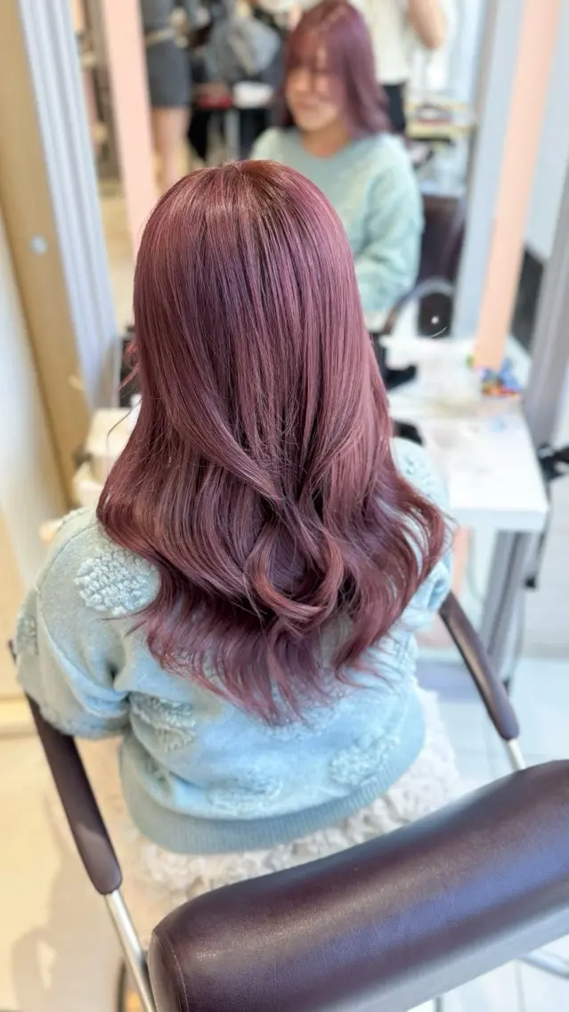 カラー ブリーチ ラベンダーカラー ラベンダーピンク ピンクカラー 表参道/ハイトーン/ ブリーチ/みずは🎀のヘアスタイル