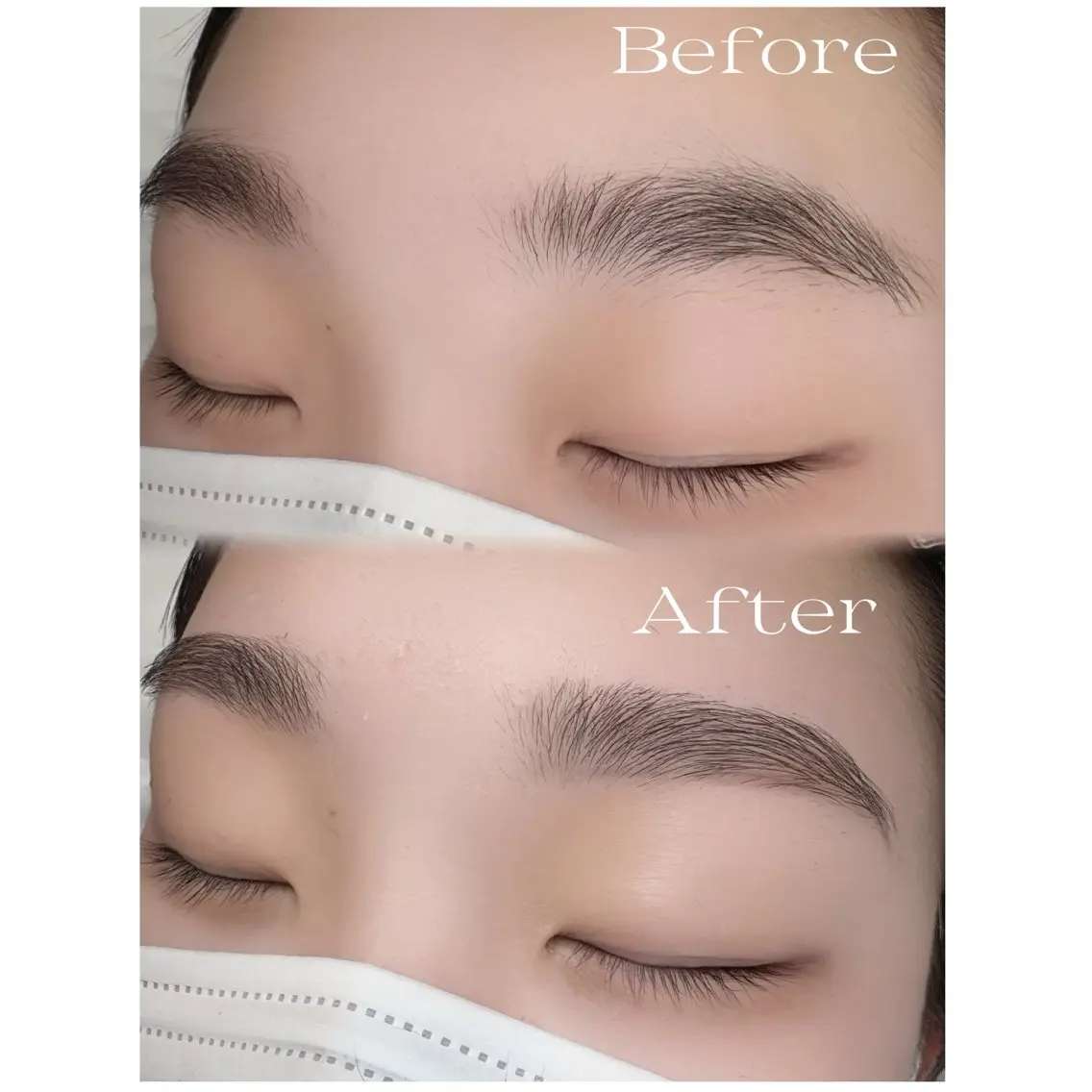 〖短時間でスッキリ！眉毛WAX脱毛美眉コース〗　眉カット✂️＋ワックス脱毛＋眉メイク🫧の写真