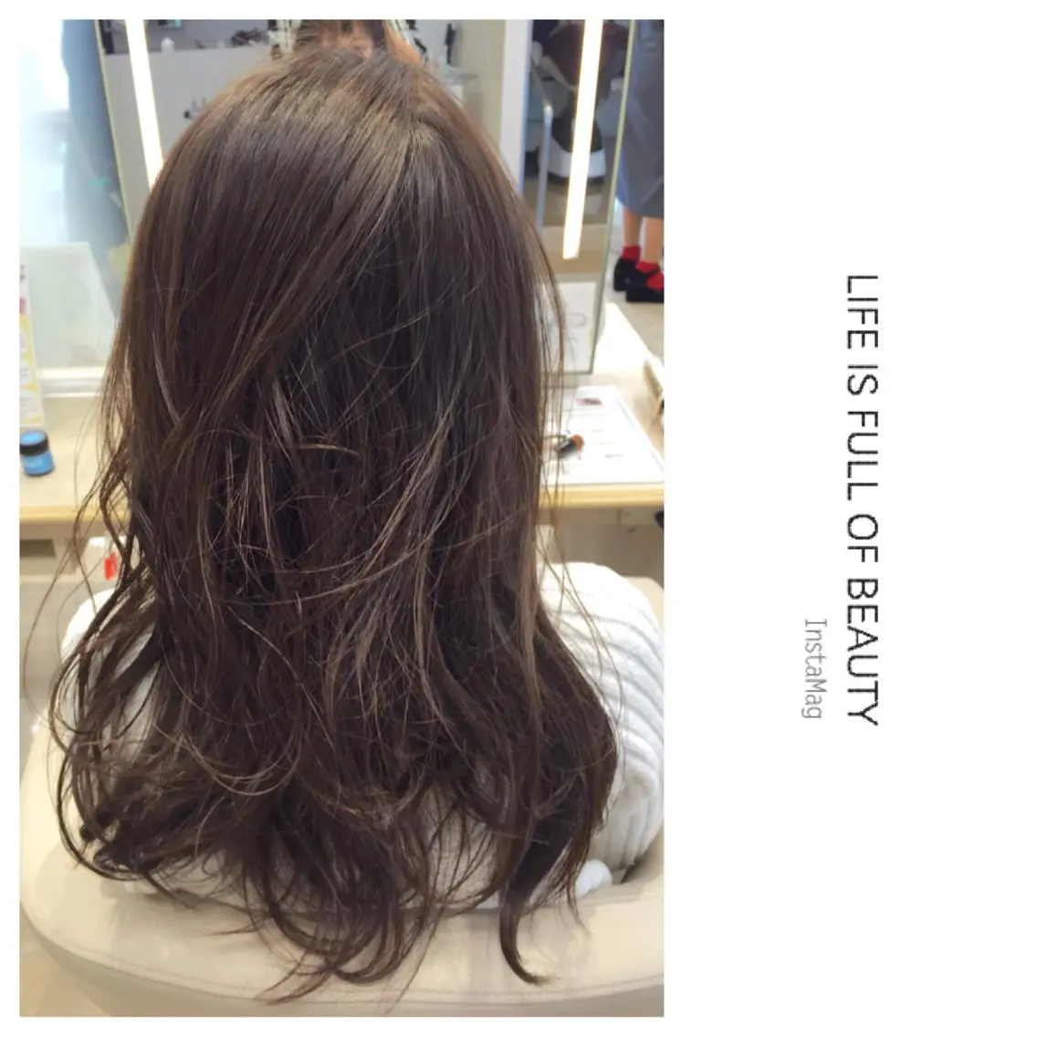 ロング カラー アッシュ 透明感カラー ダークアッシュ トリートメント Lyhair🦊🎀 AKIのヘアスタイル