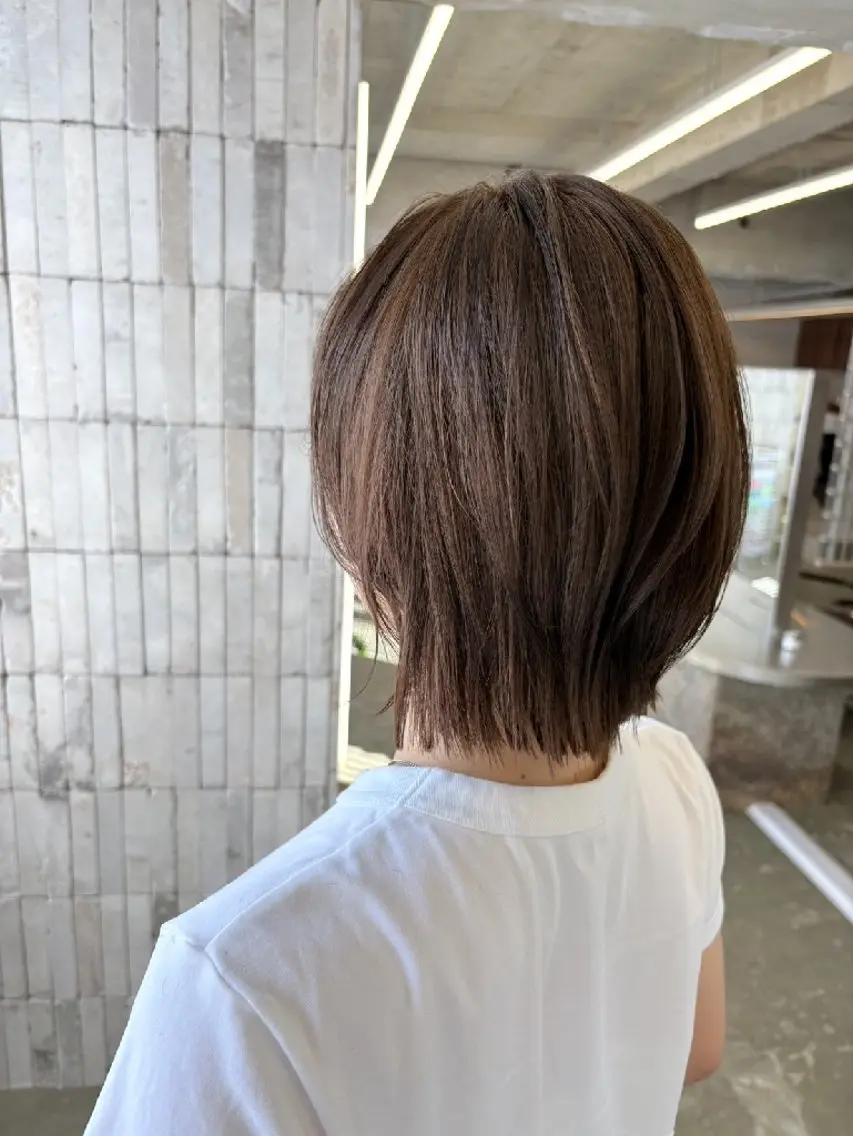 ミディアム ヘアカラー 田邊 耕陽のヘアスタイル