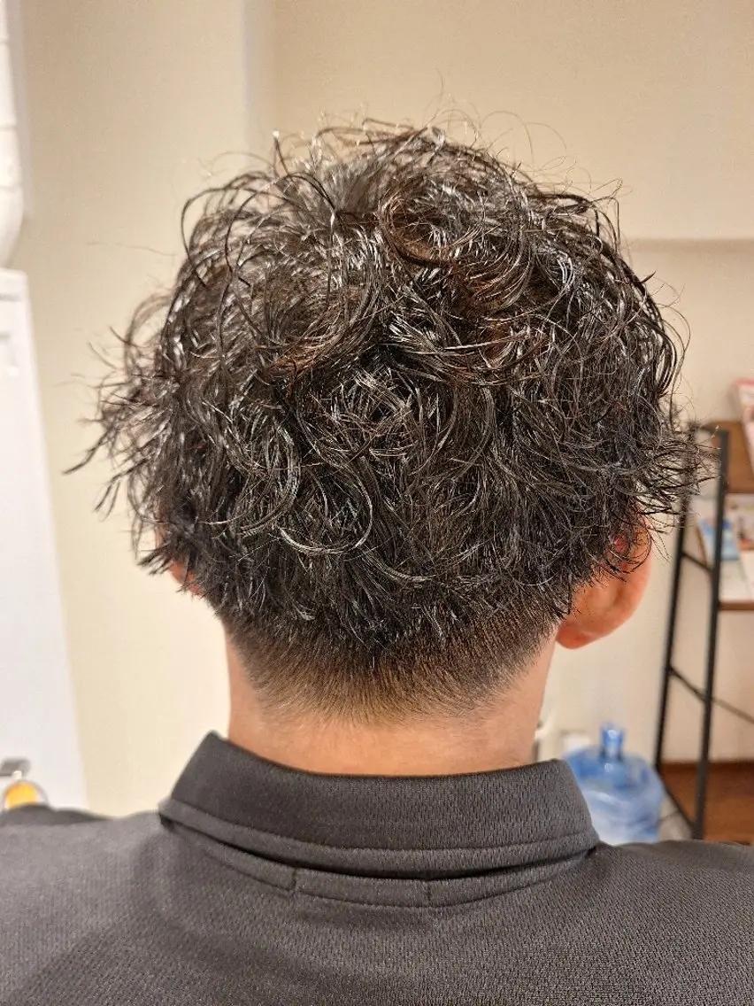 メンズ カット パーマ 練習モデル大募集中 内冨 裕太のヘアスタイル