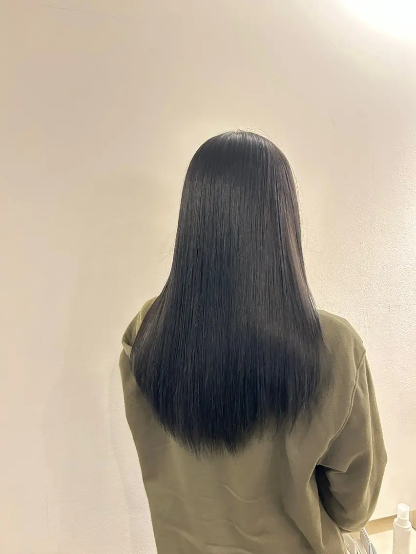 セミロング カラー 髪質改善 カット ヘアカラー HASIMOTO jijibyMOPSのヘアスタイル