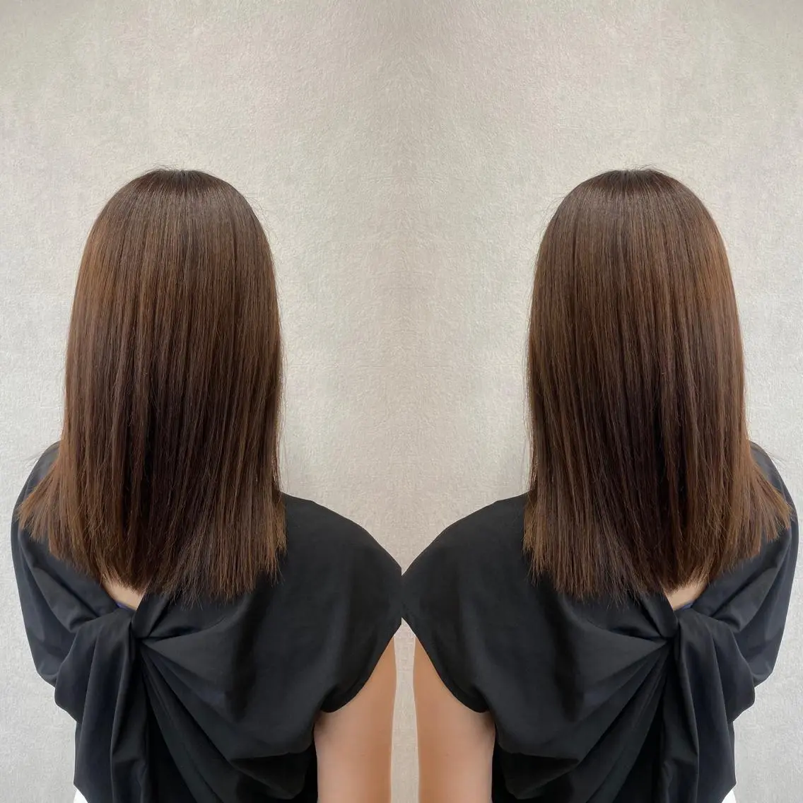 セミロング カラー tocca 💜石田愛結💜のヘアスタイル