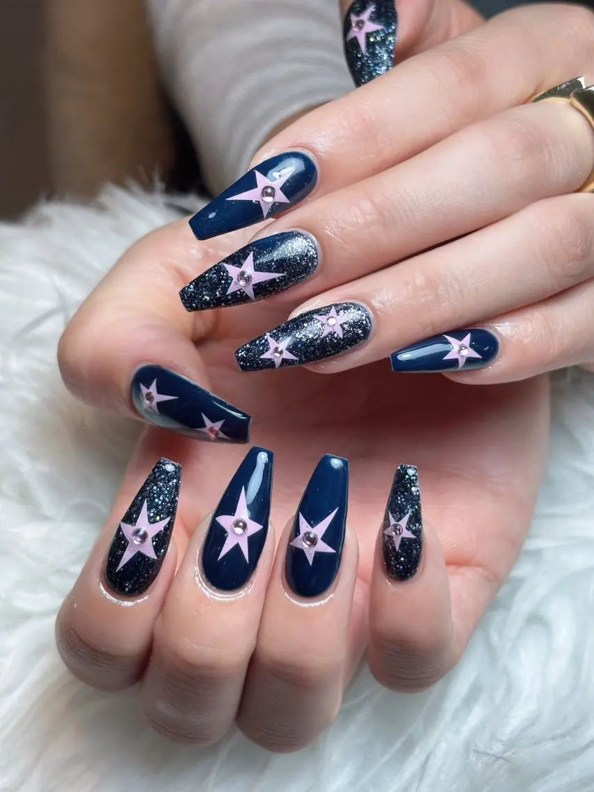 ネイル キラキラネイル 韓国ネイル マグネットネイル 夏ネイル ワンホンネイル ハンドネイル Sully Nail Labのネイルデザイン