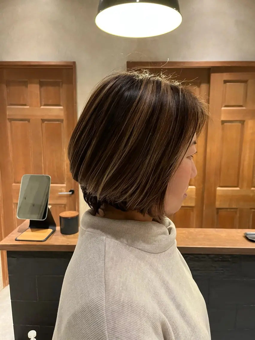 ショート ボブ ショートヘア 菅野 紗弥のヘアスタイル