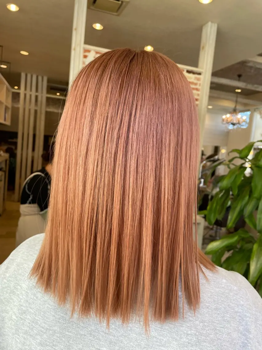 セミロング 東恩納 誠のヘアスタイル