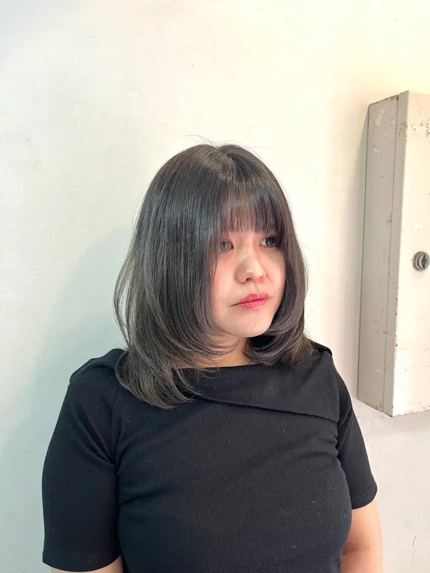ミディアム 横浜/カットモデル 佐藤桃香 🦥のヘアスタイル