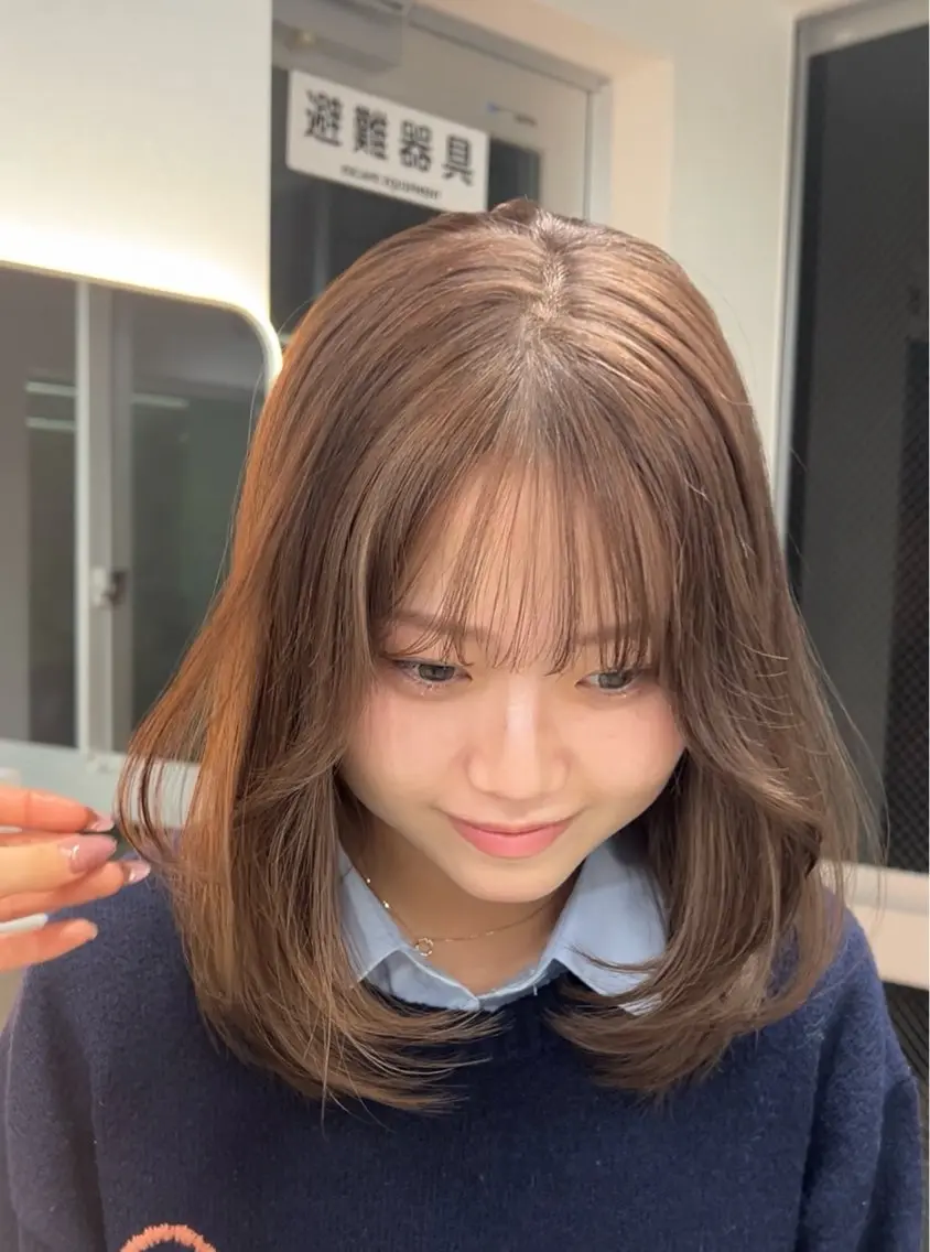Wカラー【ブリーチなし】🎀オンカラー+2stepトリートメント🫧の写真