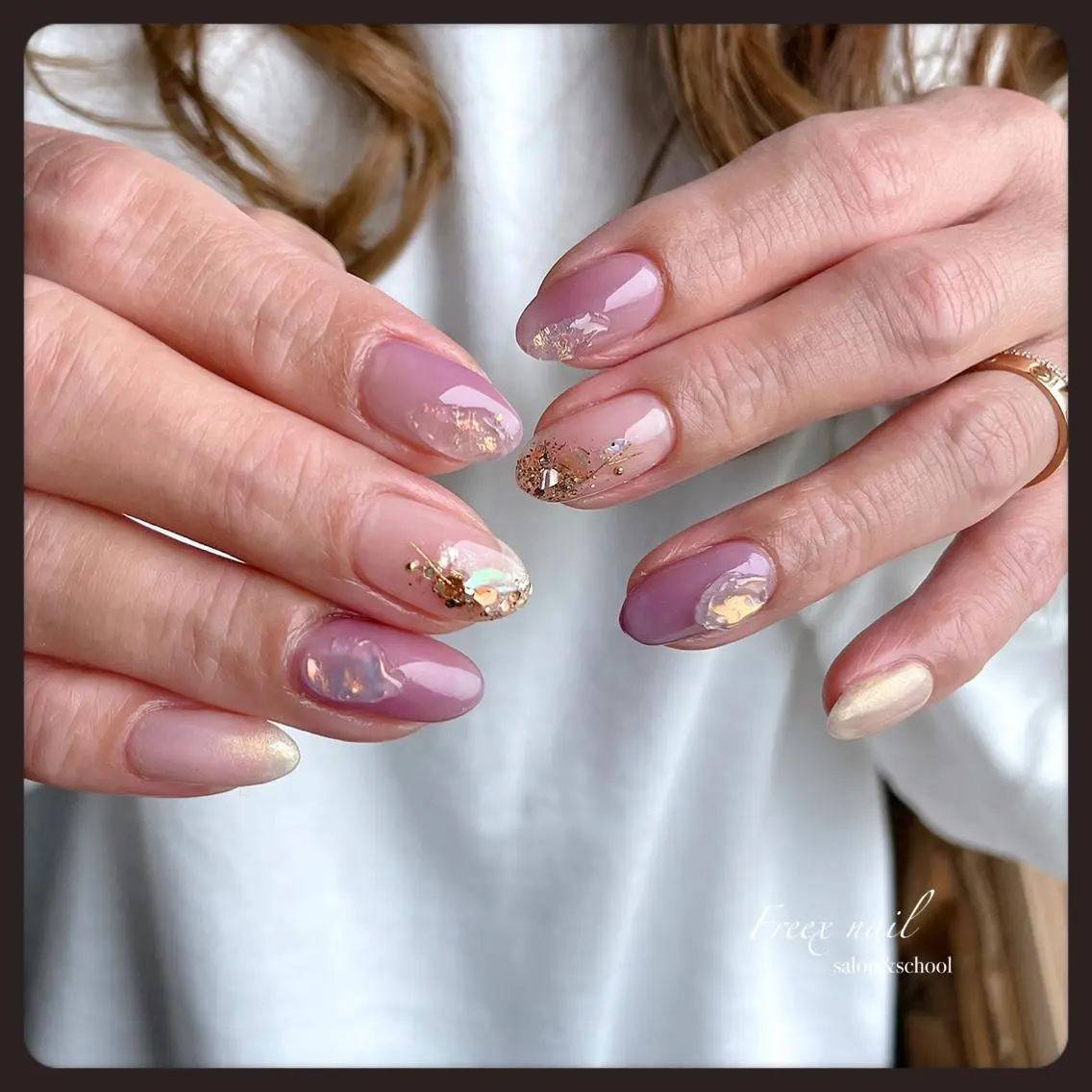 ネイル ハンドネイル ハンドケア freex nail /ニュアンス/個性派のネイルデザイン