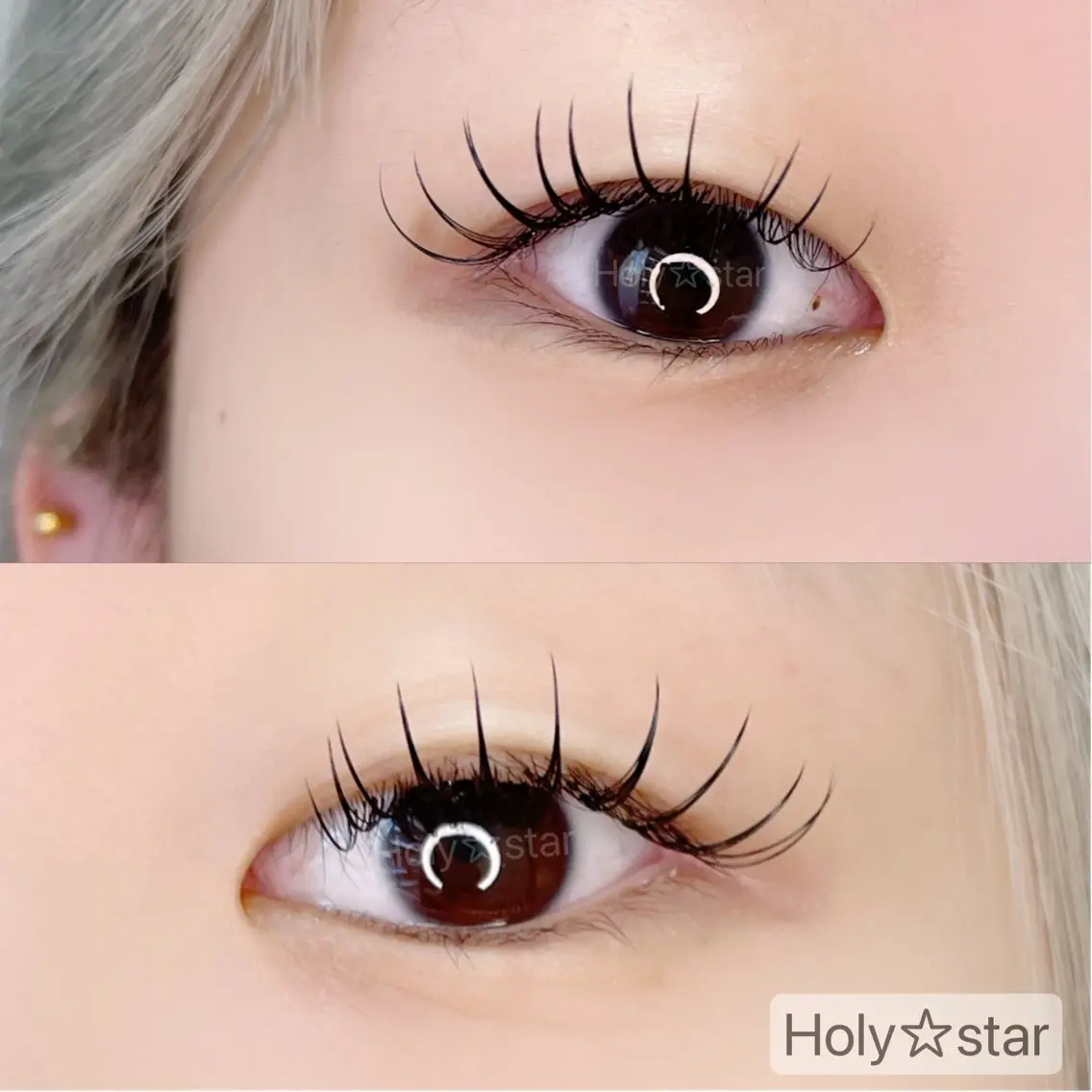 マツエク・マツパ Dカール 一重×まつ毛パーマ Holy☆star 【ホーリースター】のマツエク・マツパデザイン