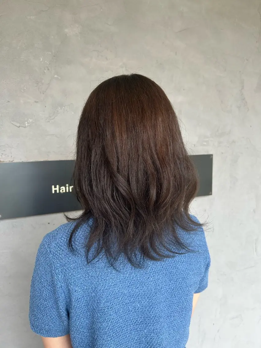 ミディアム ヘアカラー Snug,Hair 愛美海(あみか)のヘアスタイル