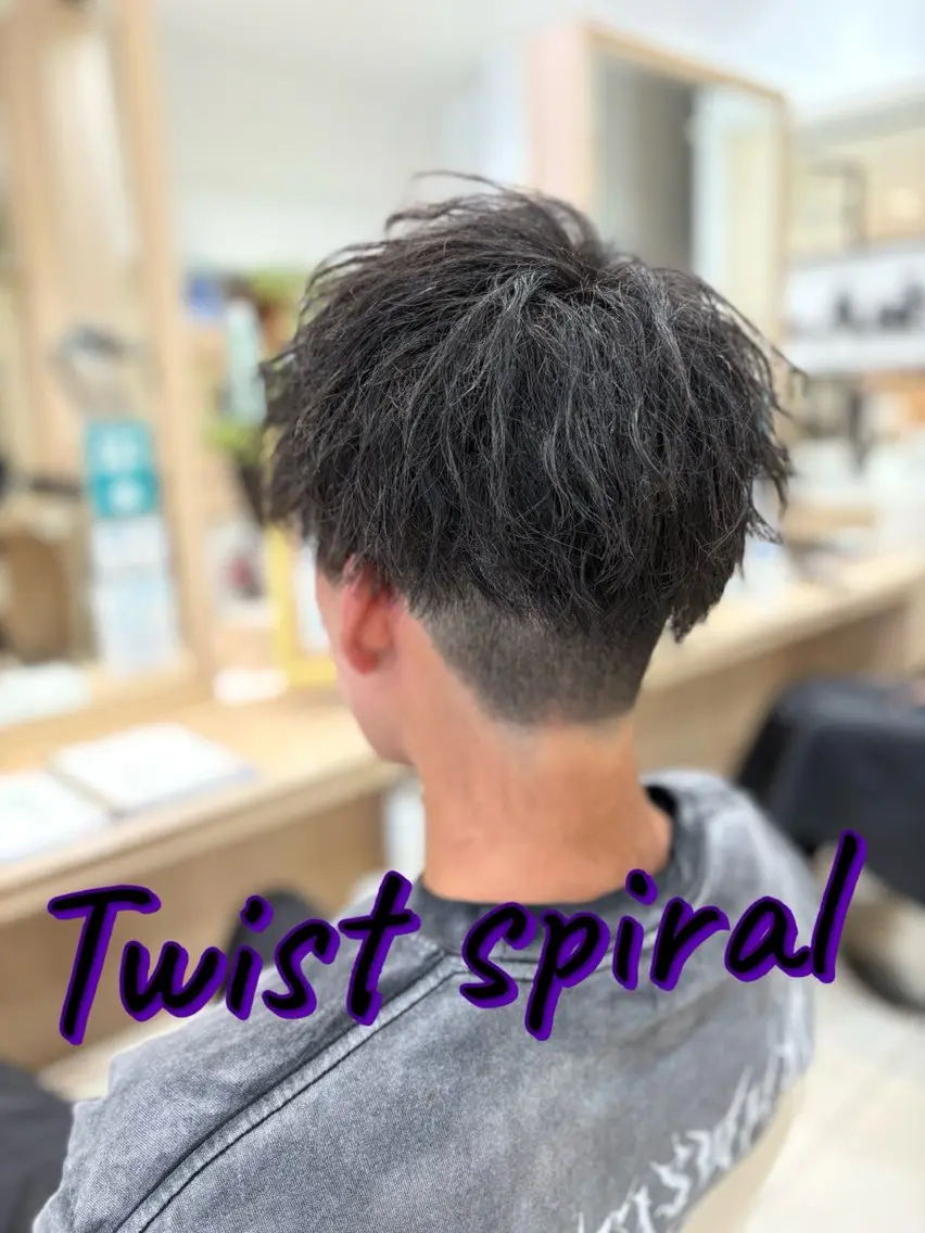 パーマ メンズ カット パーマ 片野 友椰のヘアスタイル