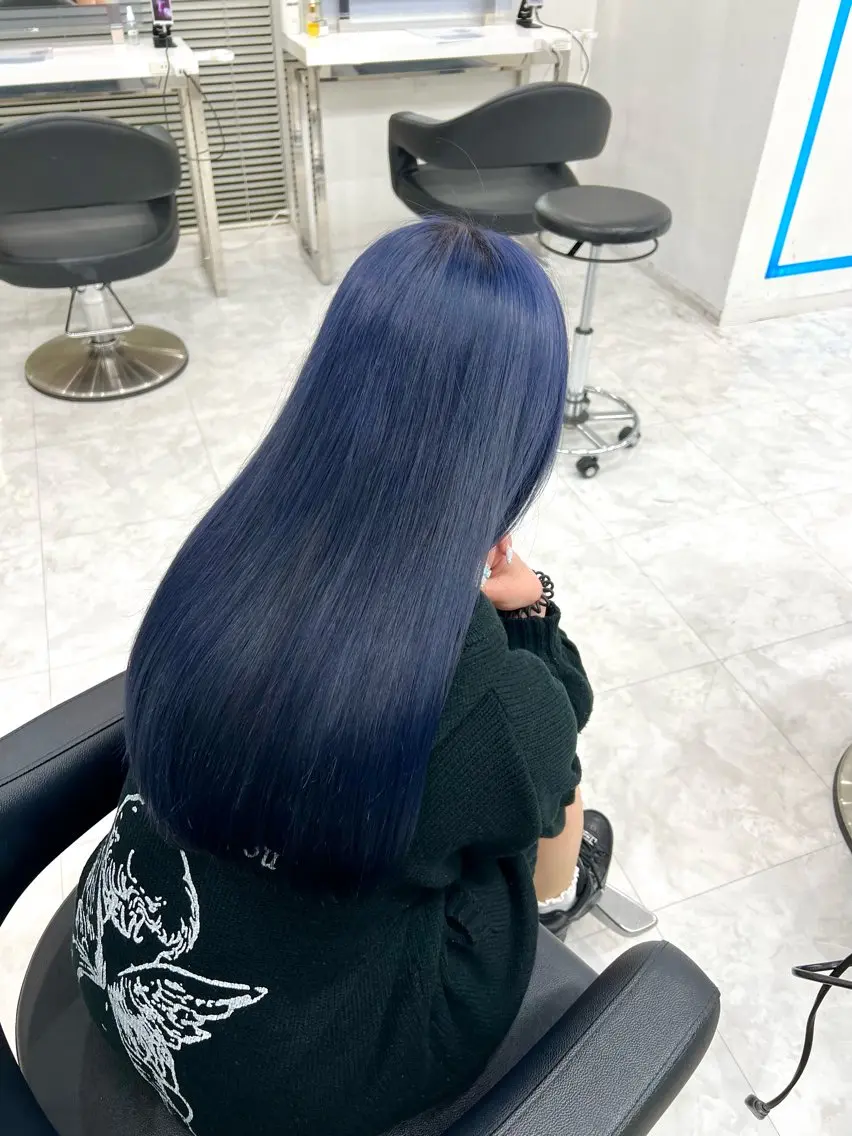 ロング カラー 流行りの透明感カラー ×縮毛矯正🤍ユウのヘアスタイル
