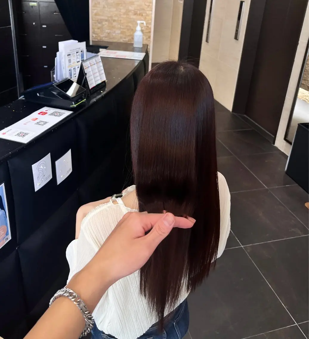 ロング ヘアカラー OPS hair feliz田中啓太のヘアスタイル