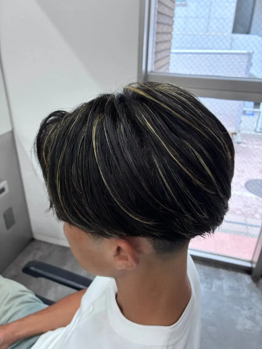 ショート カラー メンズ カット ヘアカラー トリートメント ヘアセット 垢抜けメンズパーマ /颯太のヘアスタイル