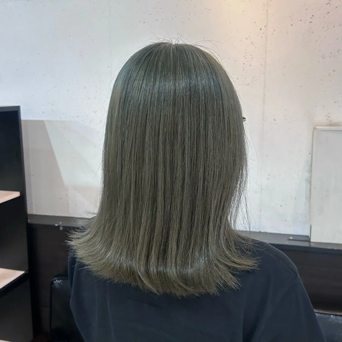 ミディアム カラー ヘアカラー 透明感カラー 髪質 改善 Wカラー原心愛のヘアスタイル
