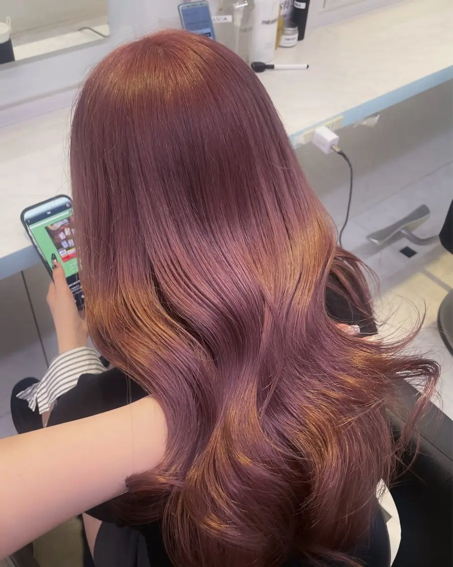 ロング カラー カット ヘアカラー 【美髪矯正/絹髪】 🎀hinano🎀のヘアスタイル
