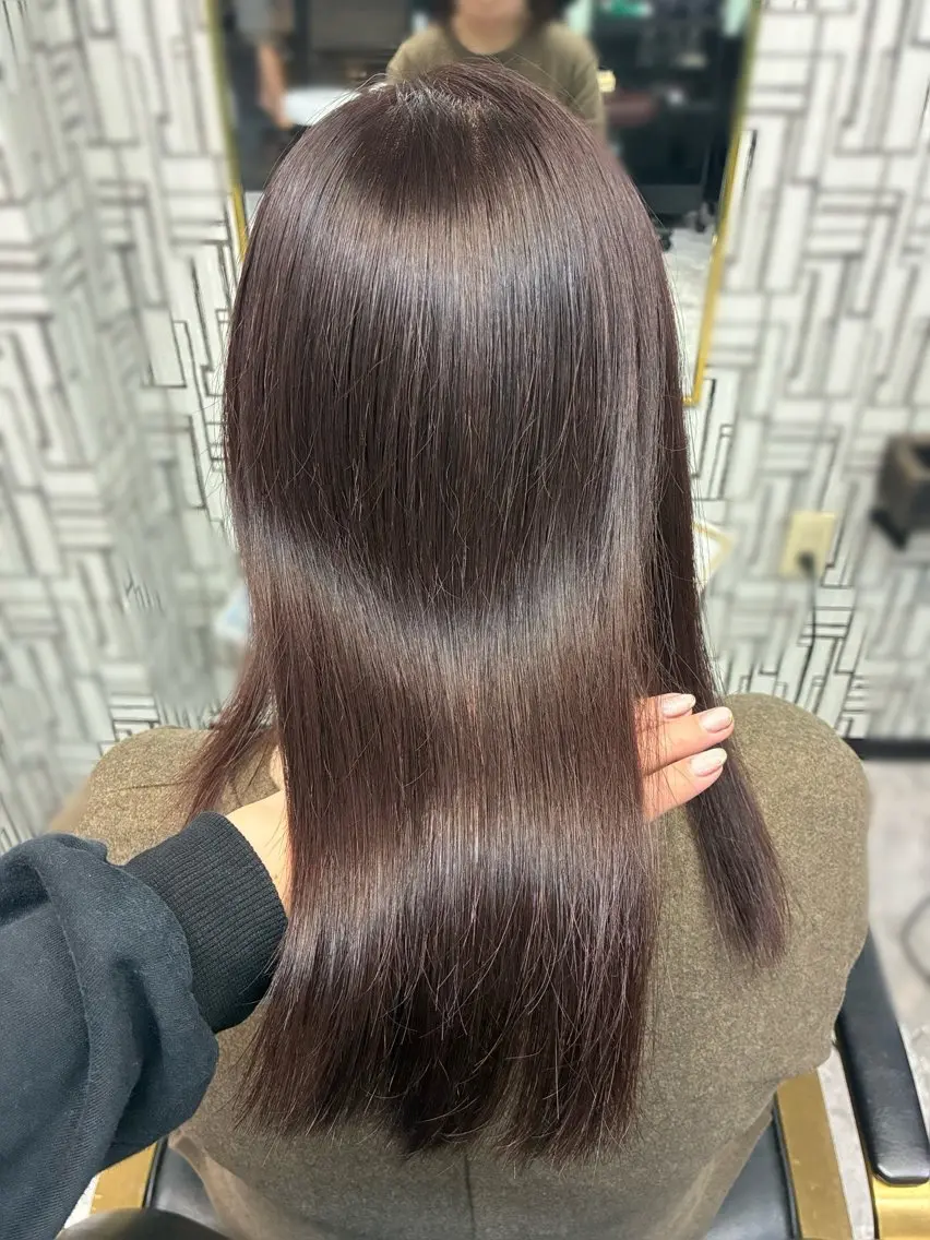 ロング ヘアカラー 北村 理奈のヘアスタイル