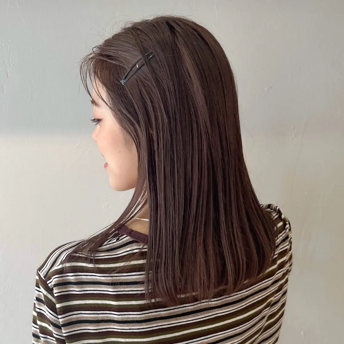 ミディアム カラー 艶カラー×似合わせ カットshihomiのヘアスタイル