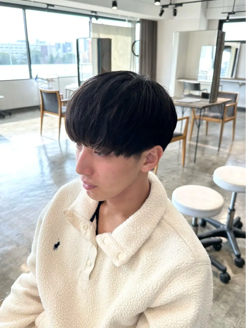 メンズ マッシュ メンズパーマ 刈り上げ カット 骨格補正施術/メンズ 専門美容師/YUYAのヘアスタイル