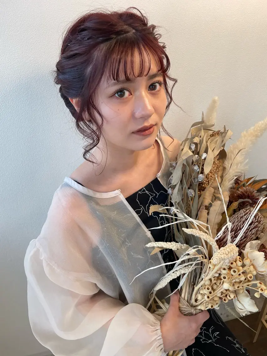 《サラサラ美髪🫧》カット+艶々イルミナカラー+2種の生オイルトリートメント🧴+超音波トリートメント付きの写真