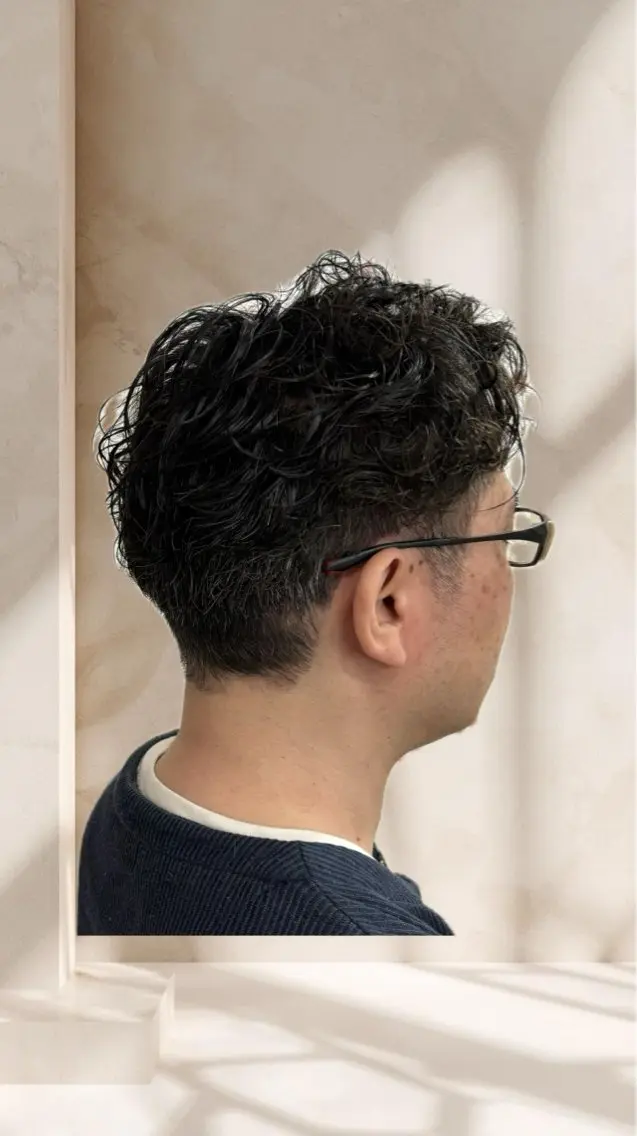 メンズ カット パーマ 中村 由紀のヘアスタイル
