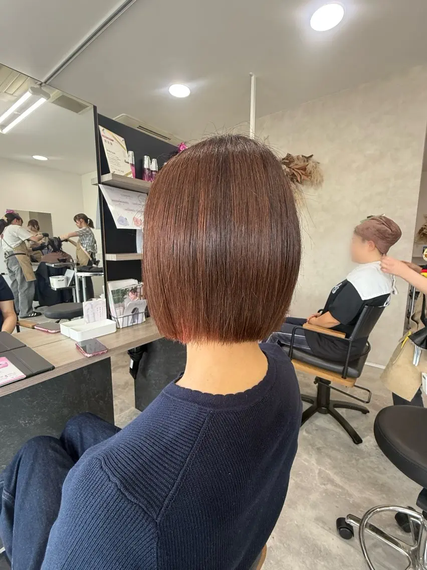 ✂︎ カットメニュー ✂︎ 切りっぱなしボブ限定🧡の写真