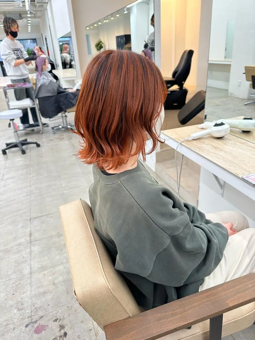 ⭐️ハイライトでグラデーションカラー‼️ケアブリーチで話題のグラデーションカラーに✨の写真