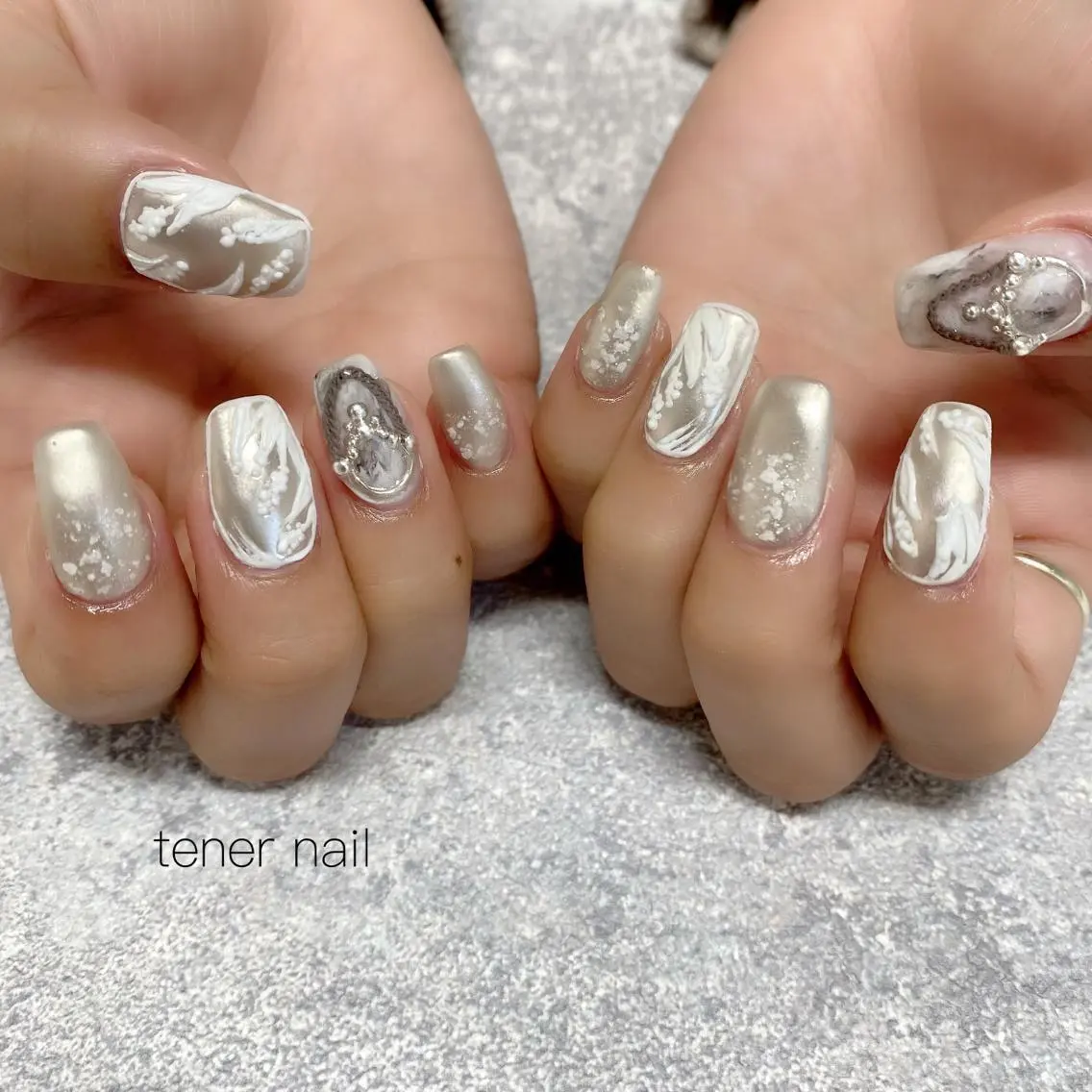ネイル マットネイル テネルネイル tener nailのネイルデザイン