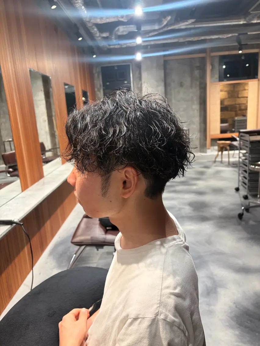 パーマ メンズ メンズ専門カット パーマ平尾薬院/矢川のヘアスタイル