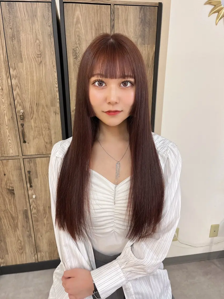 ロング カット ヘアカラー トリートメント 当日予約◎ risaのヘアスタイル
