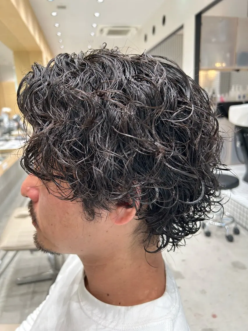 パーマ メンズ フェードカット メンズパーマ カット パーマ 🐲ツイスパ🐲 フェード/龍のヘアスタイル