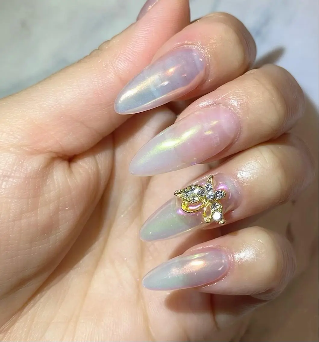 ネイル オーロラネイル Lino+ ネイル&よもぎ蒸しのネイルデザイン
