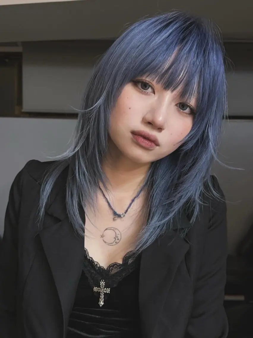 セミロング カット 渋谷ショート、パーマ 美容師vain はるのヘアスタイル