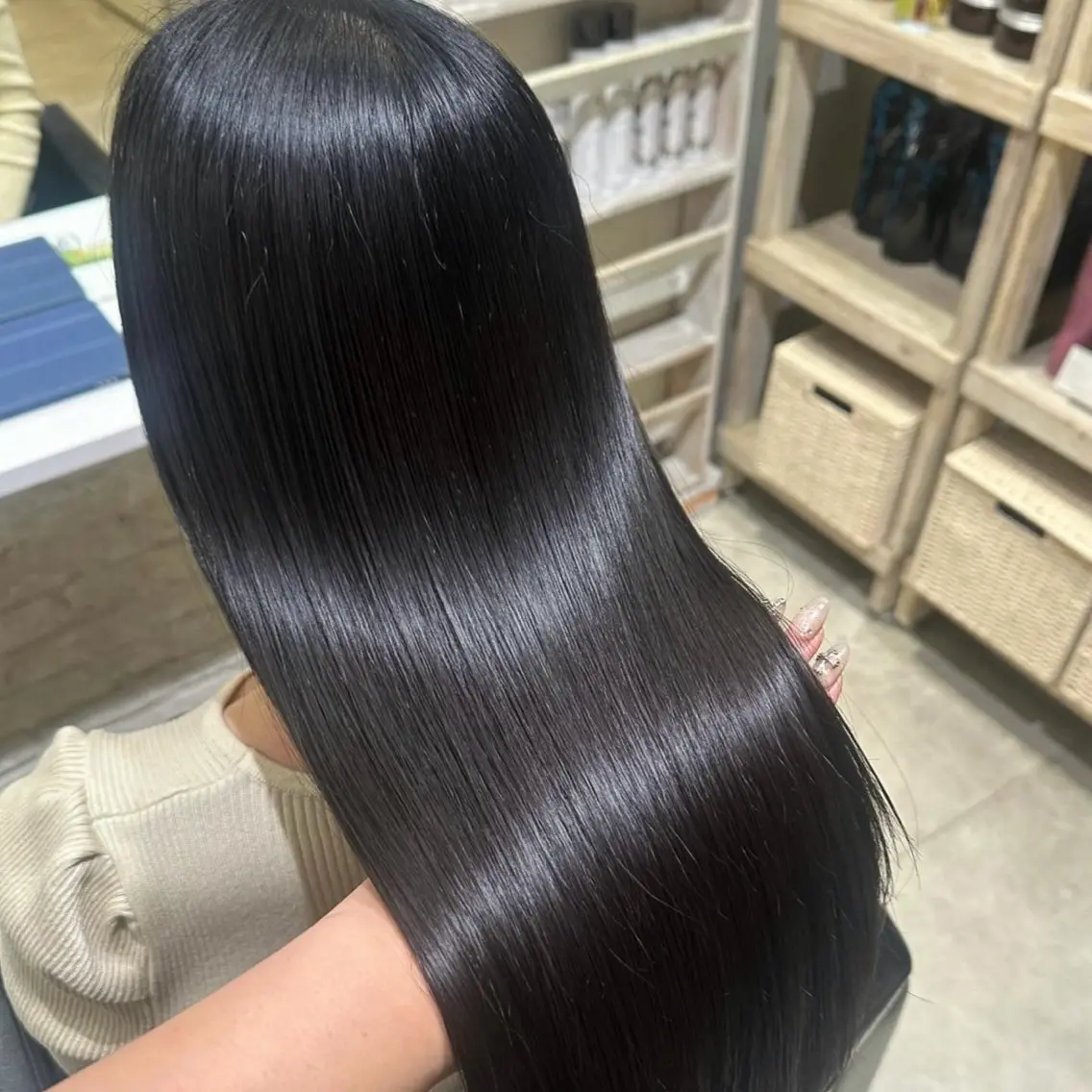 💎髪質改善ストレート💎失敗したくない方へ✨ダメージ最小限の髪質改善ストレート(縮毛矯正)+2STEPトリートメントの写真