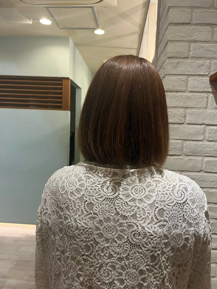 ミディアム 外ハネヘア 清水 雅実のヘアスタイル